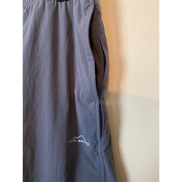 eddie bauer sport mens shorts large gray lined active fit - Picture 2 of 4